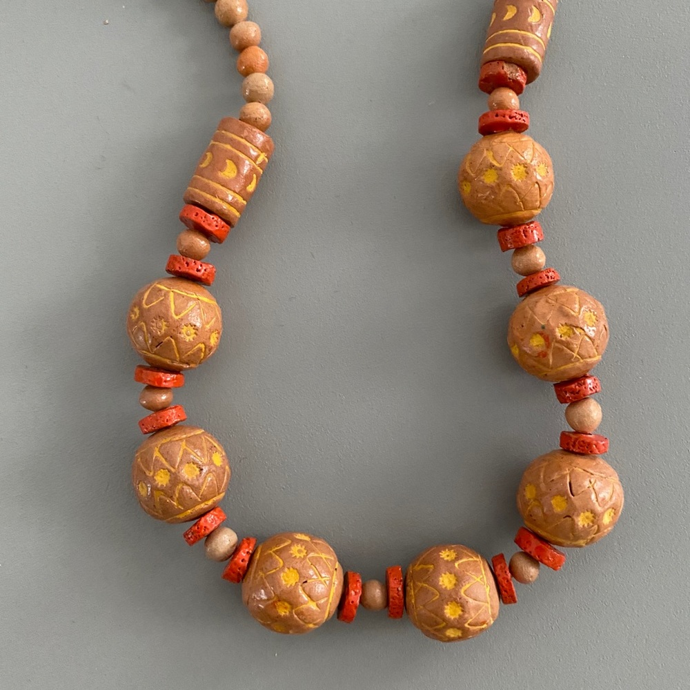 Bali wooden necklace